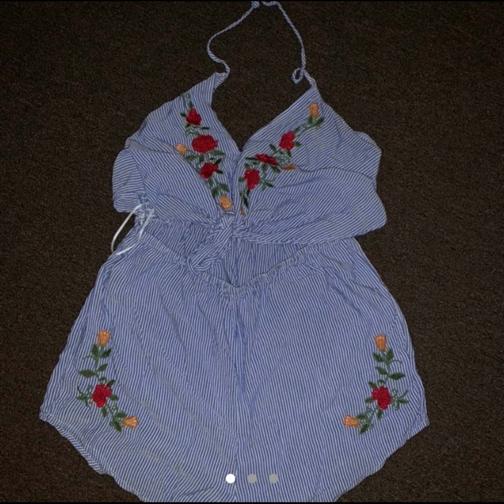 Two piece floral romper